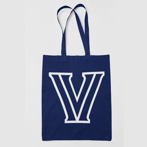 NEW Villanova Wildcats V Logo Canvas Medium Tote Bag NAVY